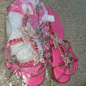 Anna Pink and Gold Women's Sandals